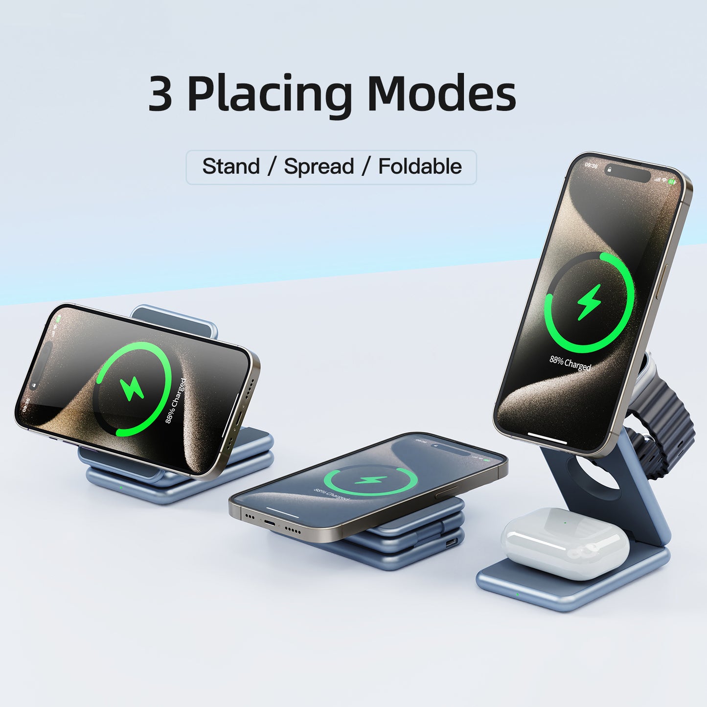 Folding 3-in-1 Charging Station