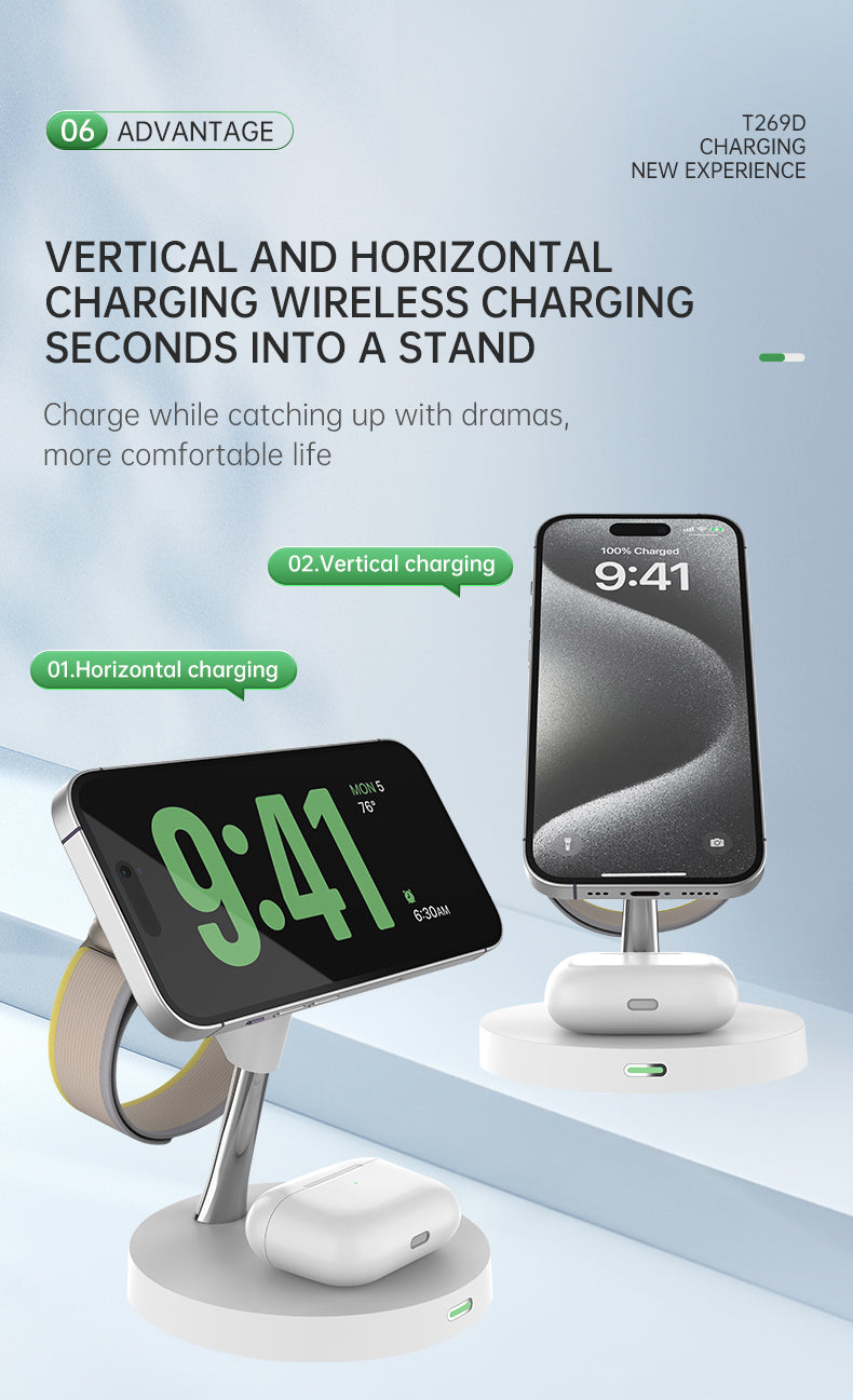 3-IN-1 MULTIFUNCTIONALWIRELESS CHARGER